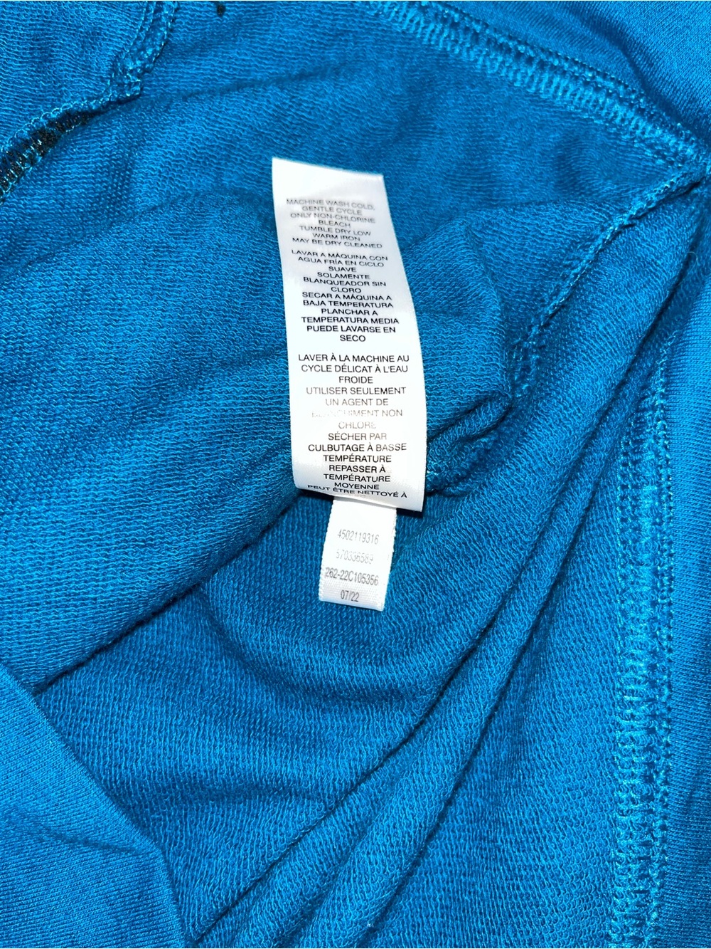 Weekends by Chico’s Blue Perfect Stretch Zip Front Jacket Size 3 / XL - Picture 6 of 9